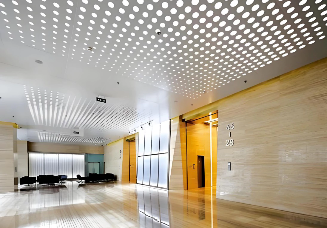 镂空吊顶铝单板在工艺上有何优势？